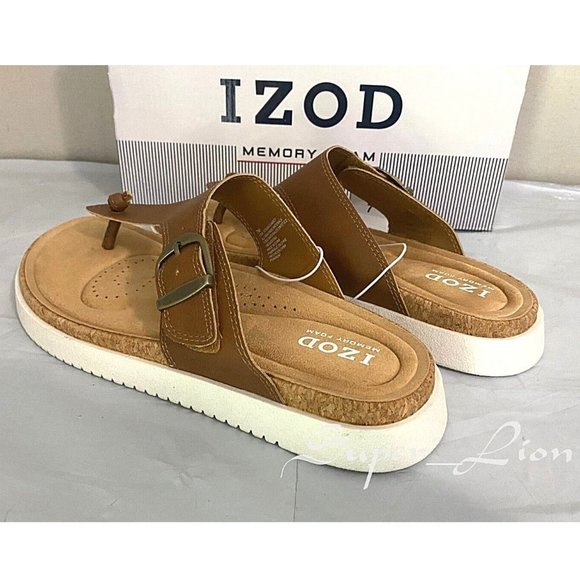NEW IZOD Women's Charcy Adjustable Strap Memory Foam Sandal - Picture 7 of 8